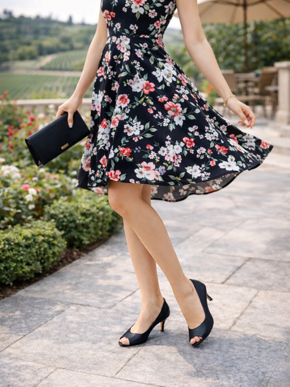 Calvin Klein Black Dress Heel Pumps